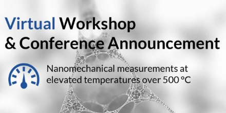 Virtuální Konference: Nanomechanické měření při teplotách nad 500 °C
