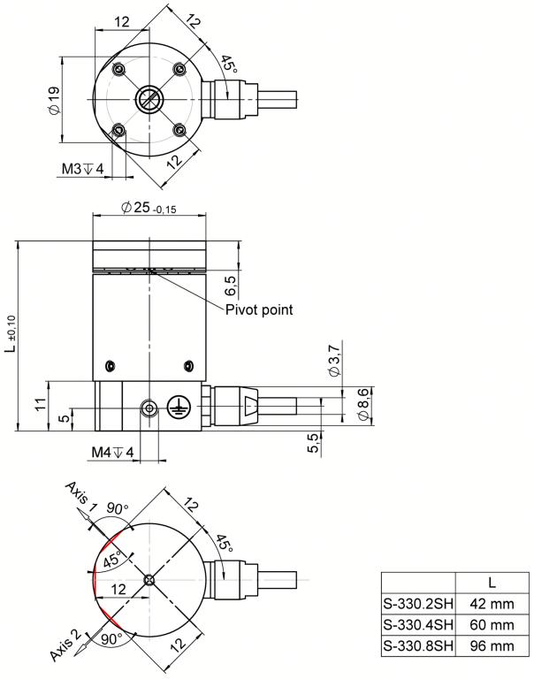 Fast Piezo Tip/Tilt Platform S-330